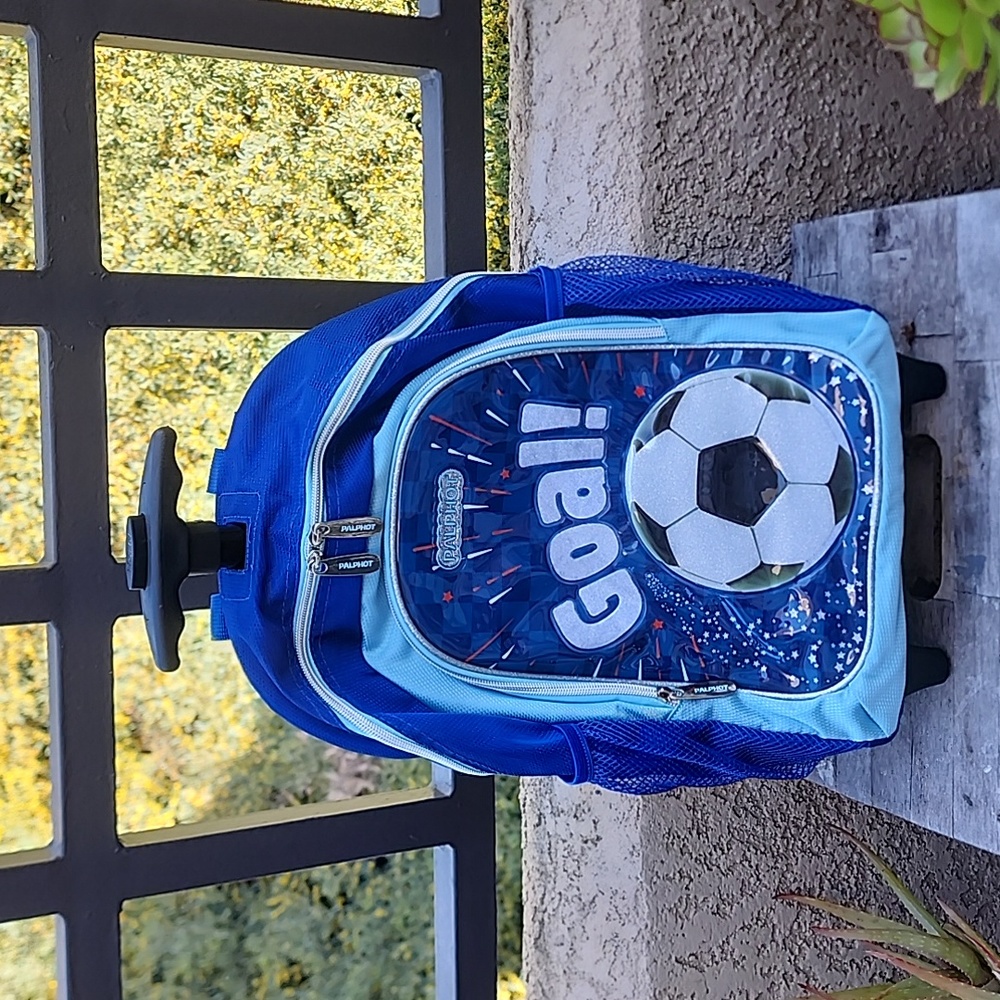 Palphot Daniel Soccer Roller Backpack Blue
